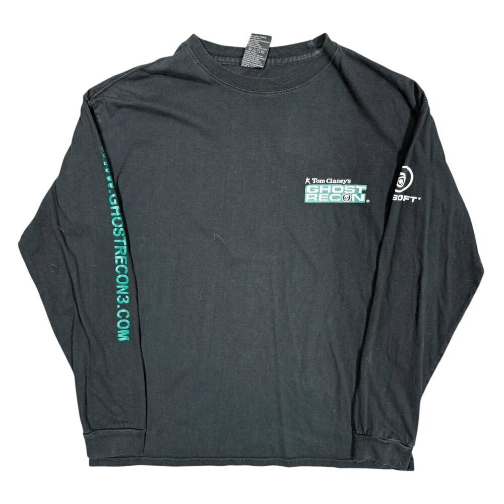 Ubisoft Tom Clancys Ghost Recon Long Sleeve Video Game Shirt Black Large